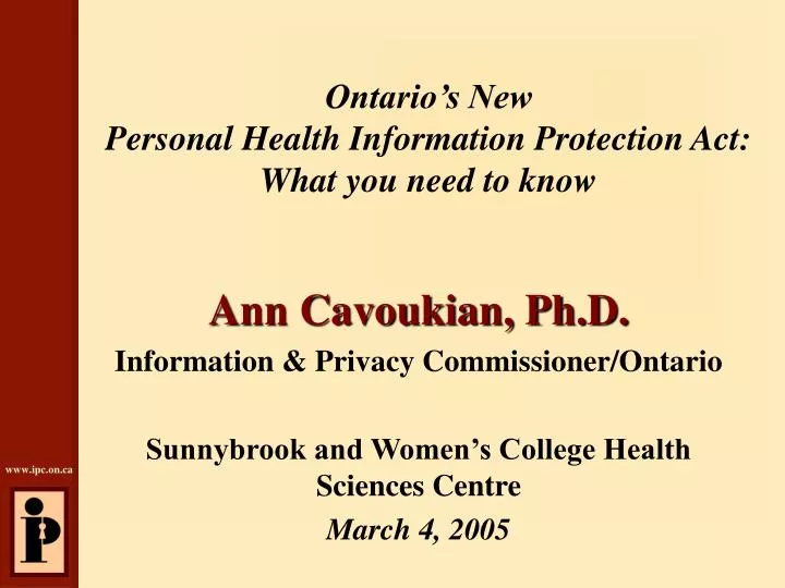 ontario s new personal health information protection act what you need to know