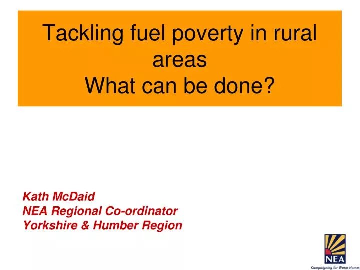 tackling fuel poverty in rural areas what can be done
