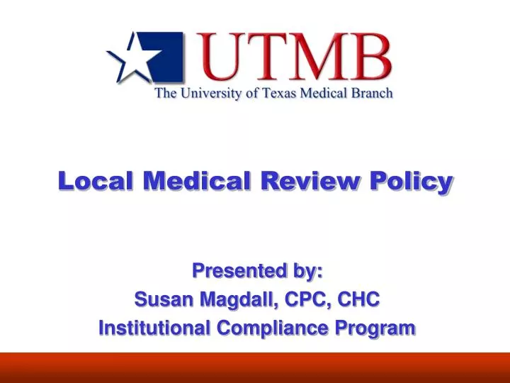 local medical review policy