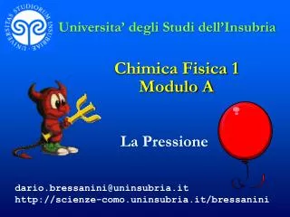 chimica fisica 1 modulo a