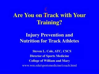 Are You on Track with Your Training?