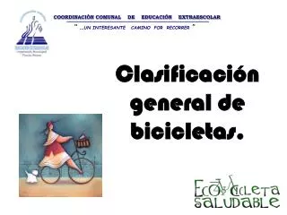 Clasificación general de bicicletas.