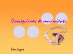 Concepciones de movimiento - slide 1