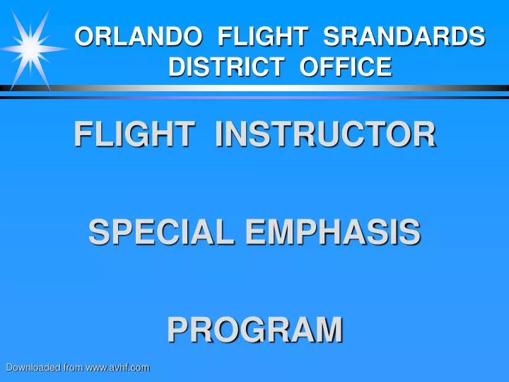orlando flight srandards district office
