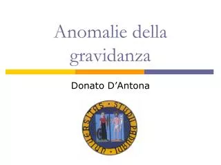 anomalie della gravidanza