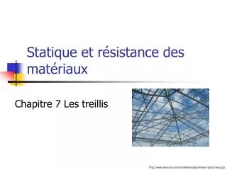 statique et r sistance des mat riaux