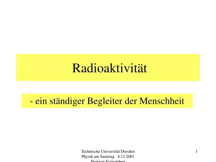 radioaktivit t