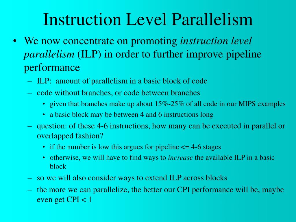 PPT - Instruction Level Parallelism PowerPoint Presentation, free ...