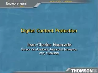 Digital Content Protection