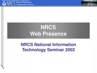 NRCS Web Presence
