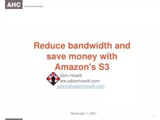 Reduce bandwidth and save money with Amazon's S3