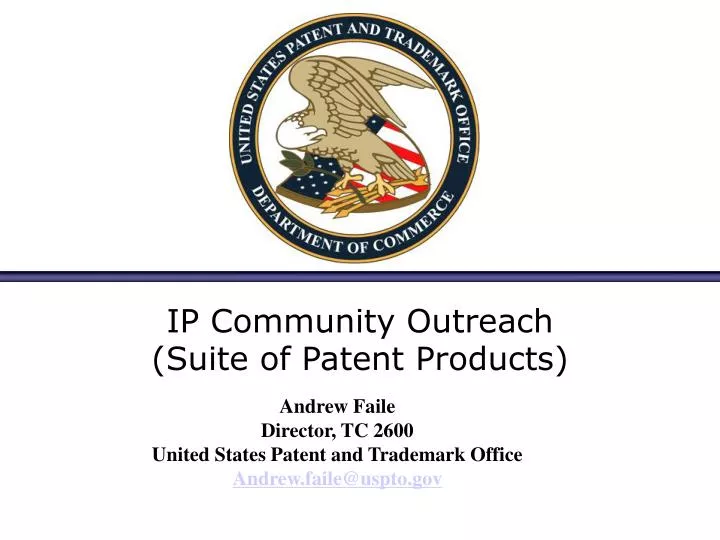 ip community outreach suite of patent products