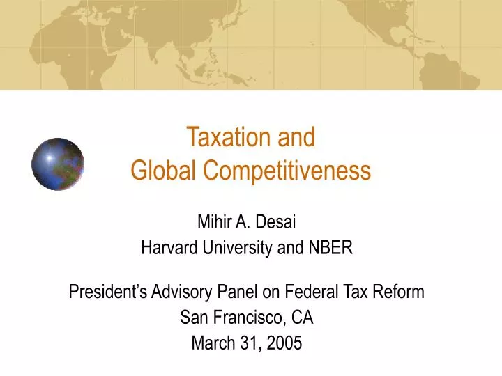 taxation and global competitiveness