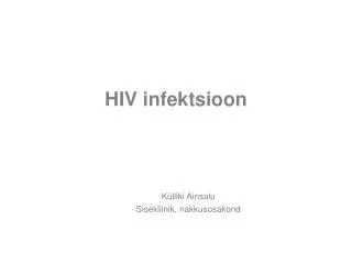 HIV infektsioon