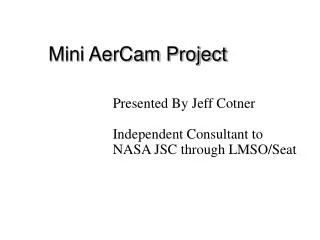 Mini AerCam Project
