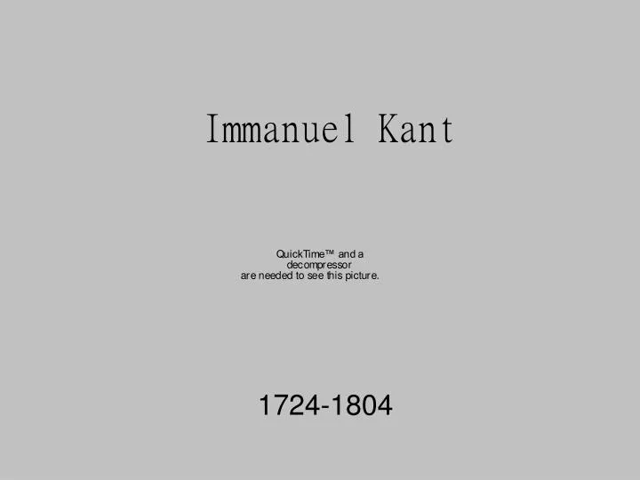 immanuel kant