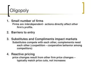 Oligopoly