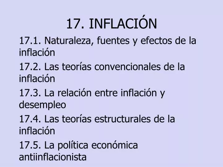 17 inflaci n