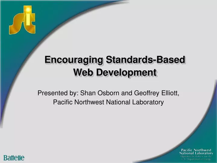 encouraging standards based web development