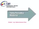 Tabla Periódica Moderna - slide 1