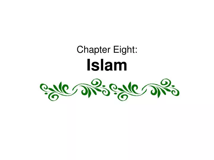 chapter eight islam