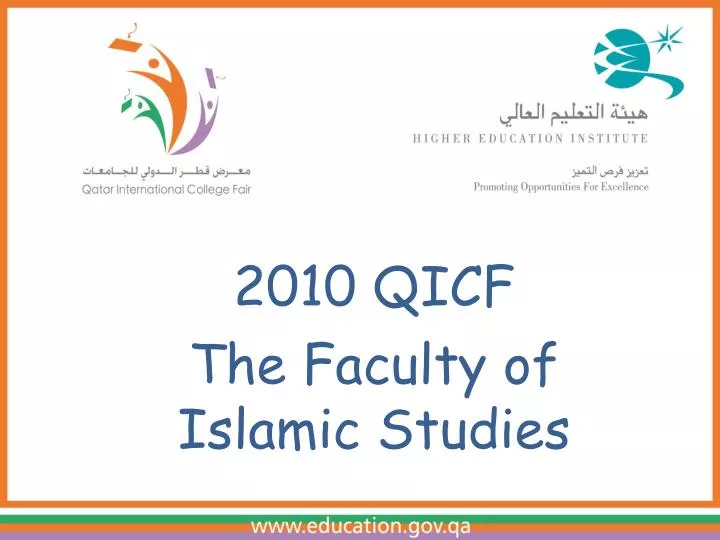 2010 qicf the faculty of islamic studies