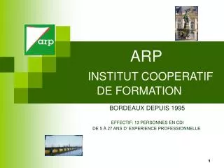 ARP INSTITUT COOPERATIF DE FORMATION