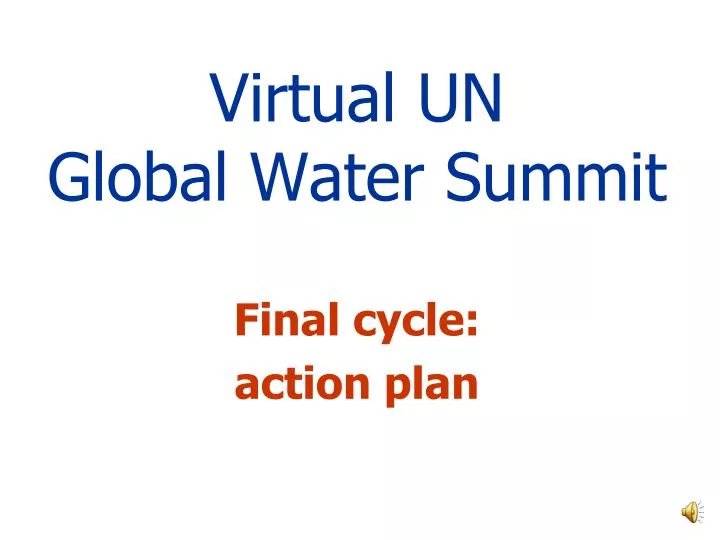 virtual un global water summit