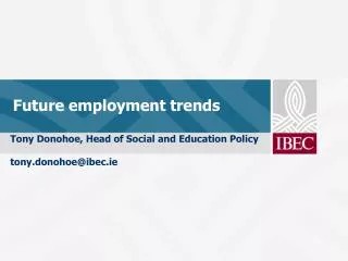 Future employment trends