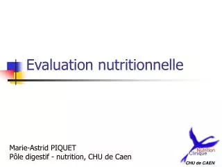 Evaluation nutritionnelle