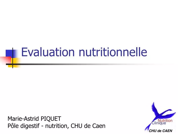 evaluation nutritionnelle