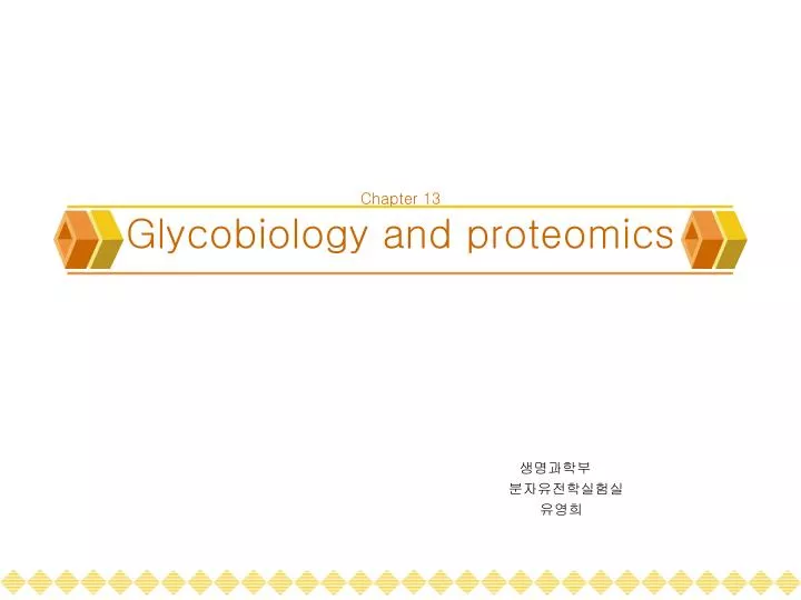 chapter 13 glycobiology and proteomics