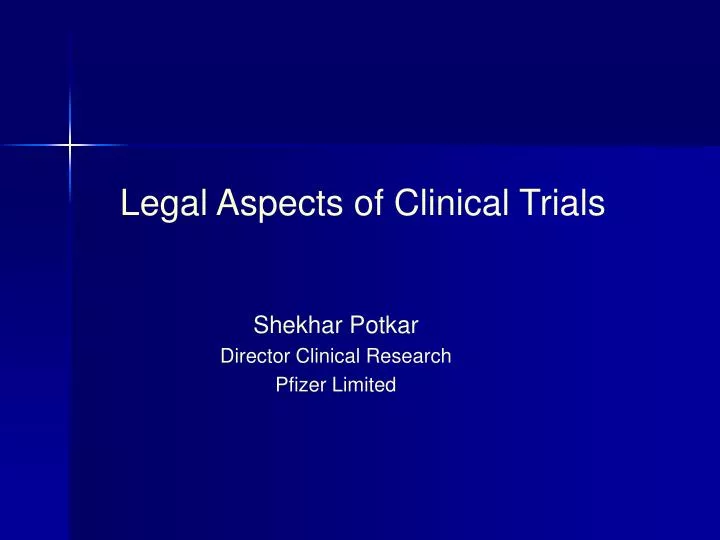 legal aspects of clinical trials