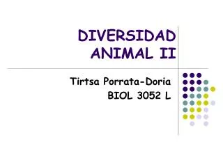 diversidad animal ii