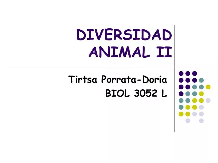 diversidad animal ii