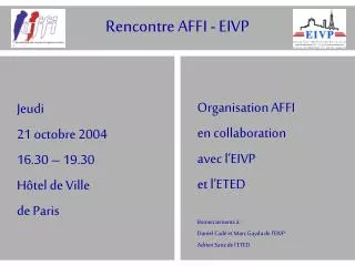 rencontre affi eivp