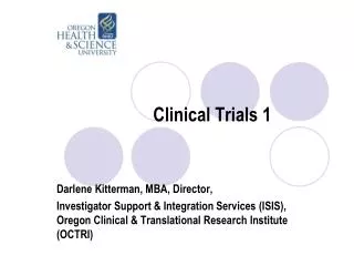 Clinical Trials 1