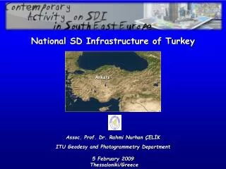 National SD Infrastructure of Turkey