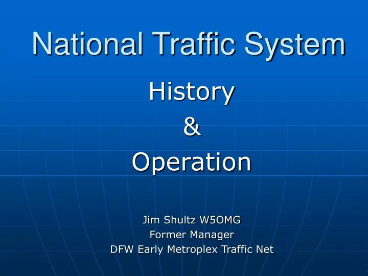 national traffic system