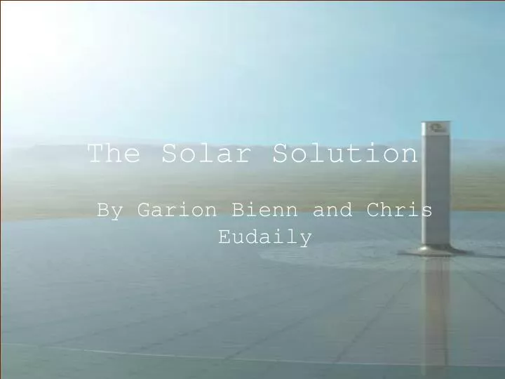 the solar solution