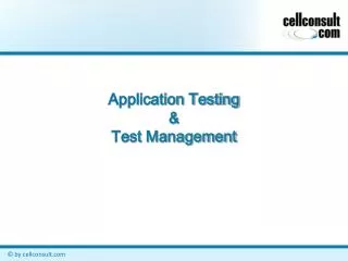 Application Testing &amp; Test Management