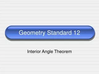 Geometry Standard 12