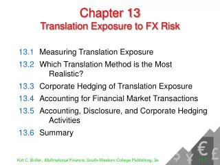 Chapter 13 Translation Exposure to FX Risk