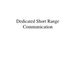 Dedicated Short Range Communication - slide 1