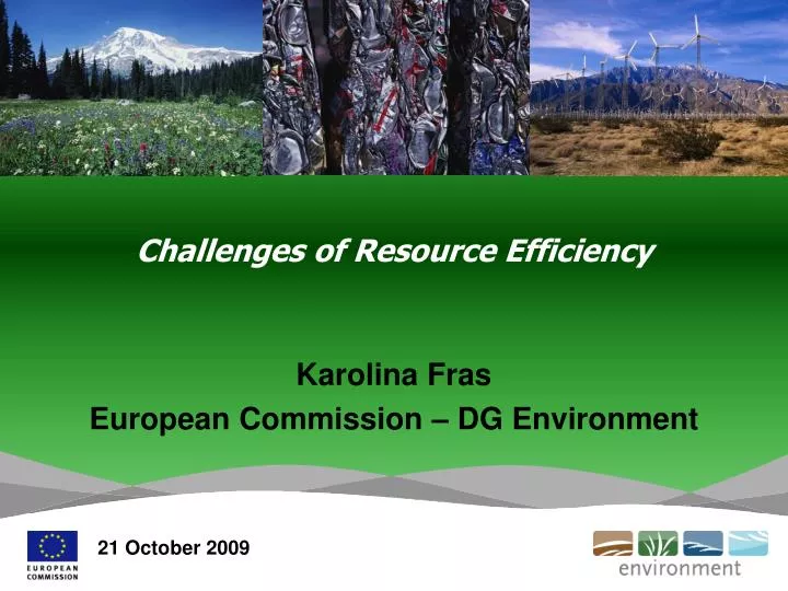 challenges of resource efficiency