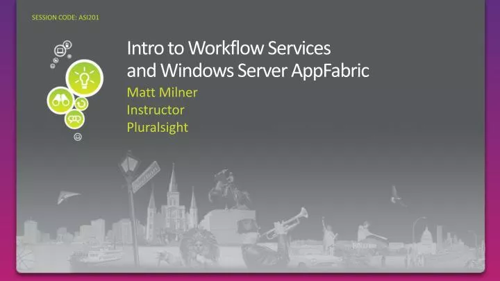 intro to workflow services and windows server appfabric