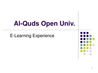 Al-Quds Open Univ.