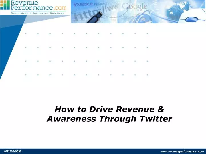 how to drive revenue awareness through twitter