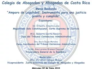 Colegio de Abogados y Abogadas de Costa Rica