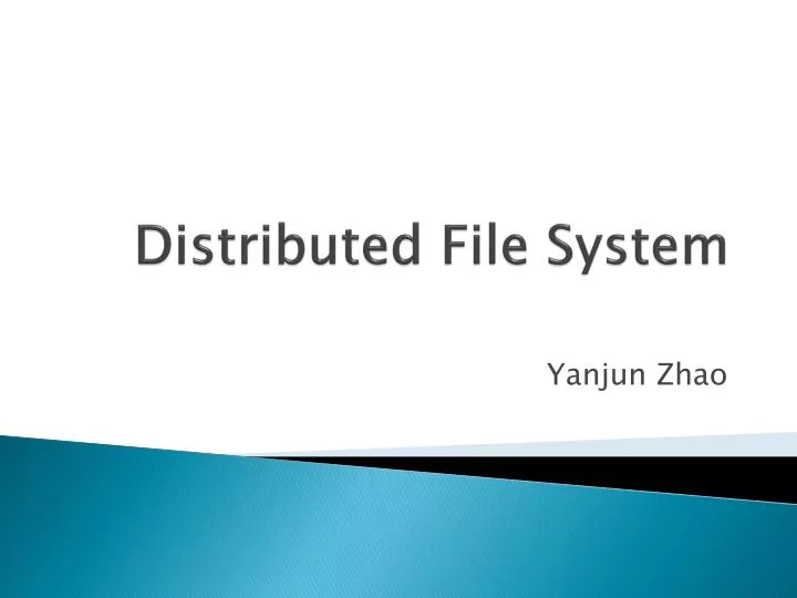 distributed file system